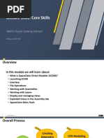 Lecture SC01: Core Skills: ANSYS Fluent Getting Started