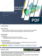 Lecture 1.1: Overview of The CFD Process and Workflow: ANSYS Fluent Getting Started