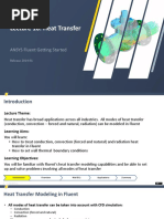 Lecture 10: Heat Transfer: ANSYS Fluent Getting Started