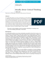 Thinking Critically About Critical Think PDF