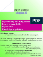 Expert Systems: Representing and Using Domain Knowledge Expert System Shells Explanation Knowledge Acquisition