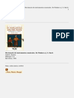 A &#8211 Diccionario de Instrumentos Musicales. de Píndaro A J. S. Bach PDF