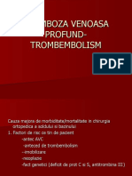 Tromboza Venoasa Profund - Trombembolism