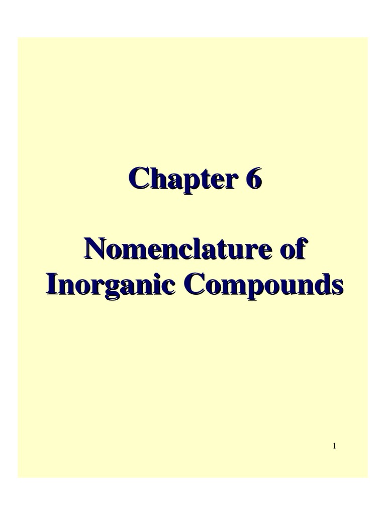 Nomenclature PDF Ion Chlorine