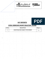 30mvar Shunt Reactor-1 Stability Test Reports PDF