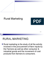 IX. Rural Marketing
