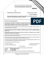 Agriculture: Cambridge International Examinations General Certificate of Education Ordinary Level