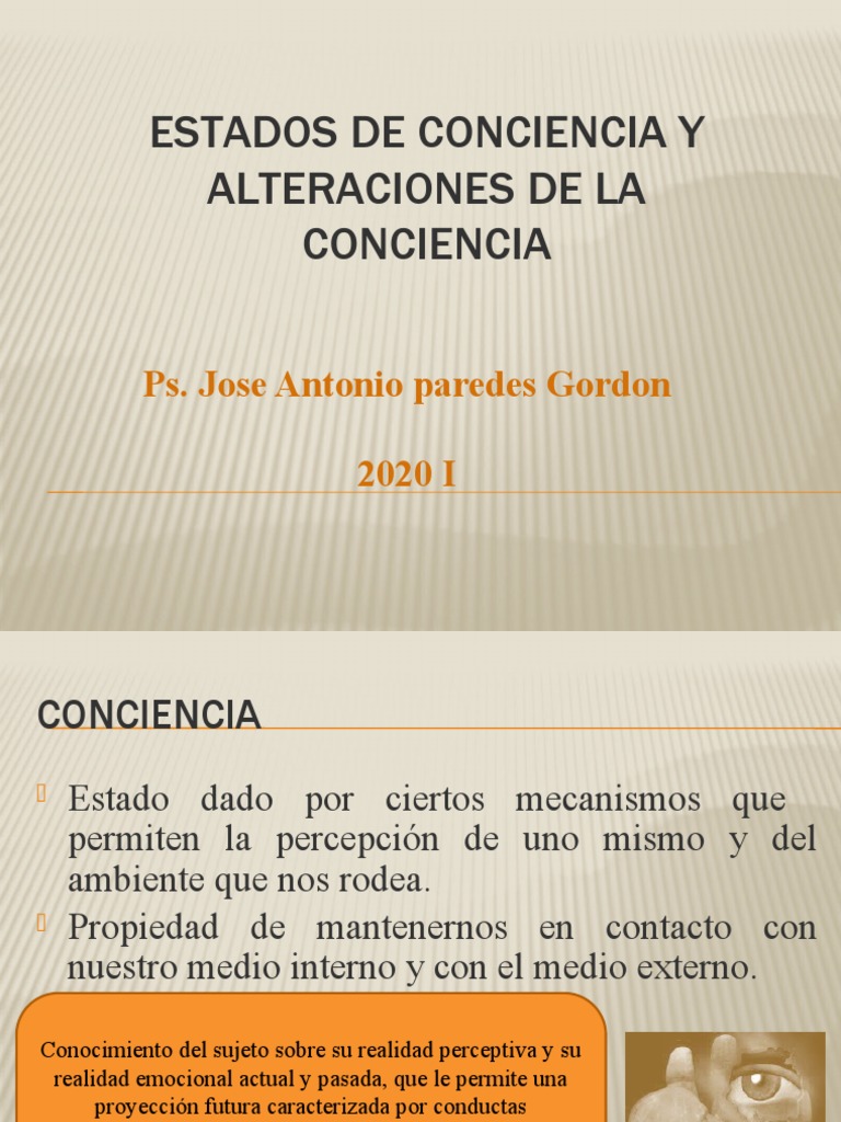 Estados y Alteraciones de Conciencia | PDF | Coma | Enfermedades y ...