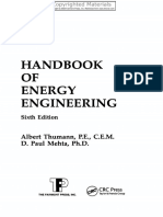 Handbook Energy Engineering: Albert Thumann, C.E.M. D. Paul Mehta, PH.D