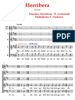 Herribera (Lertxundi) SATB