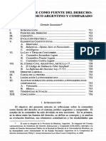 La Costumbre Como Fuente Del Derecho - Sistema Juridico Argentino PDF