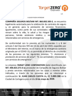 Certificación - CARTA DE MOVILIDAD -