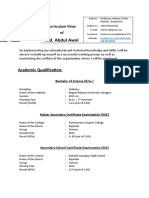 Md. Abdul Awal: Academic Qualification