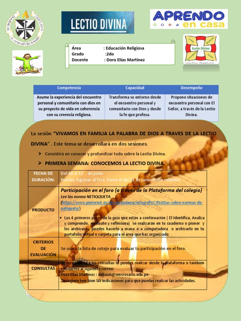 La Lectio Divina: Una guía para conocer y practicar la lectura orante ...