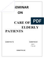 Care of Elderly Patients Seminar