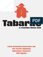 Tabardo: A Rounded Block Font