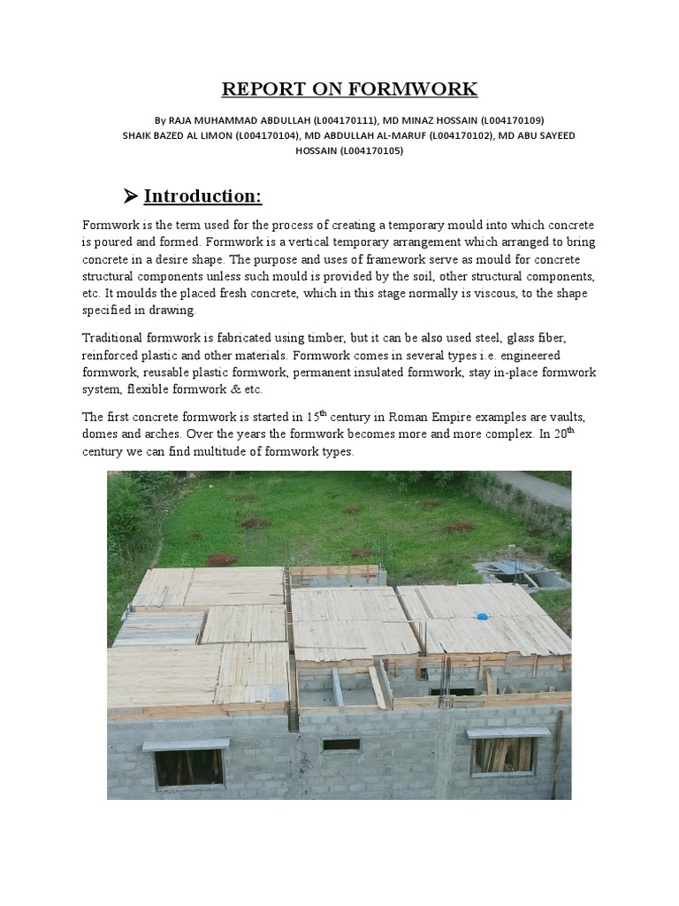 Overview of Formwork Types and Uses | PDF | Lumber | Concrete