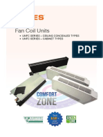 Fan Coil Units: - Unfc Series - Ceiling Concealed Types - Unfc Series - Cabinet Types