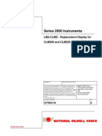 Series 2000 Instruments: LM2-CLMD - Replacement Display For CLM200 and CLM220 Users Manual