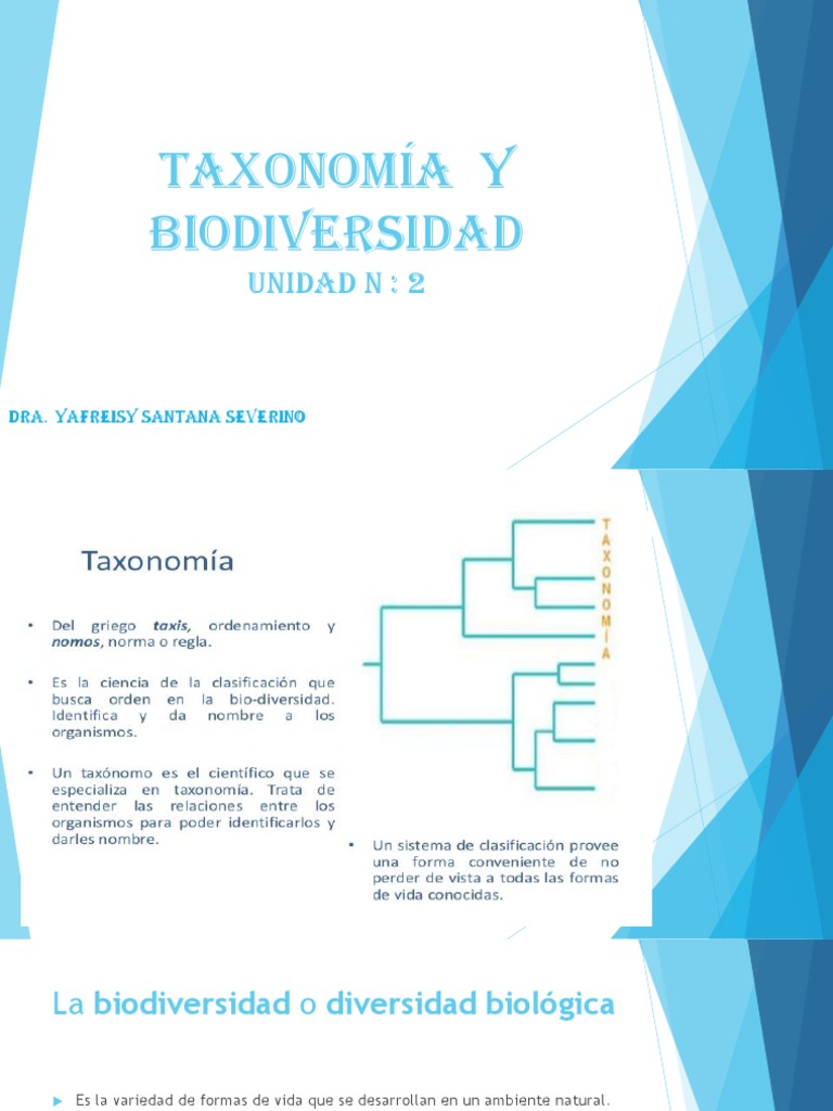 UNIDAD 2. BIOLOGIA GENERAL, Taxonomía y Biodiversidad | PDF ...