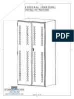Double Door Wall Locker (DDWL) Install Instructions: Sheet OF