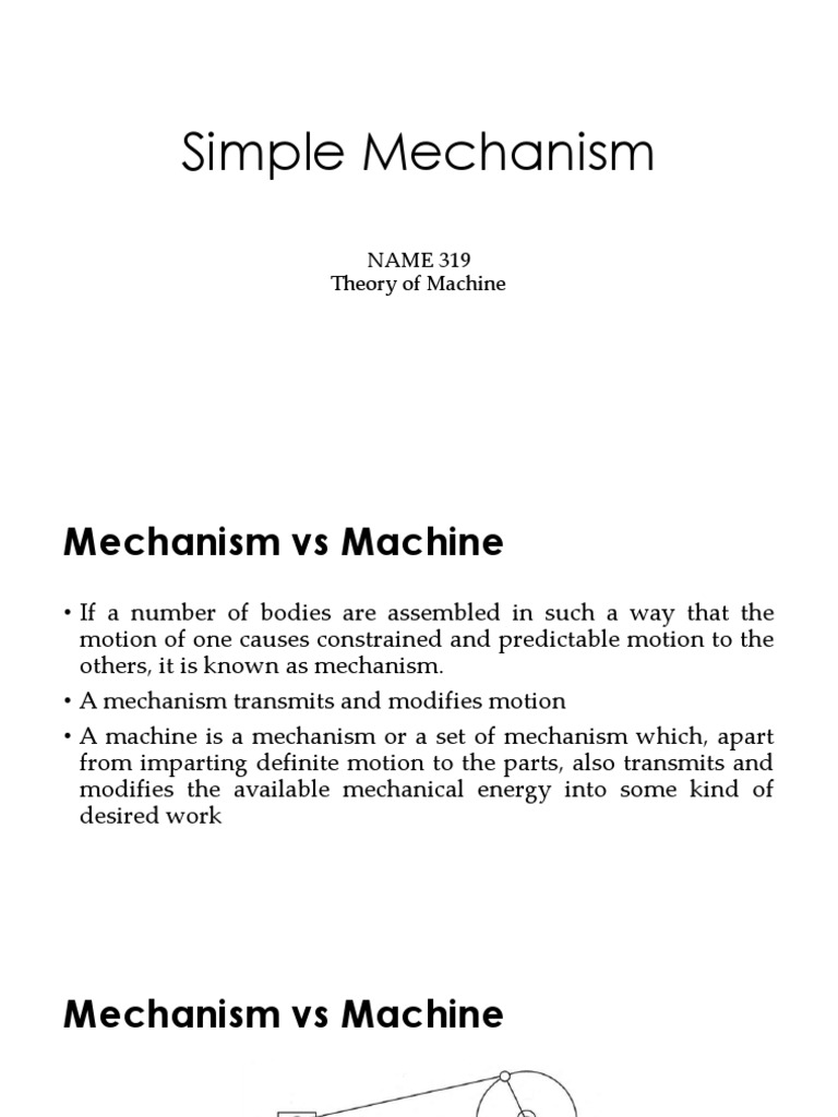 An Introduction to Kinematic Elements, Pairs, Chains, and the