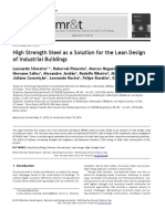 High Strength Steel As A Solution For The Lean Design of Industrial Buildings