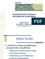 Object Oriented Analysis & Design: Program Pasca Sarjana Universitas Gunadarma