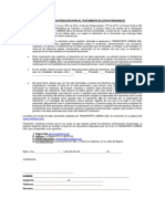 Formato de Autorización para El Tratamiento de Datos Personales PDF