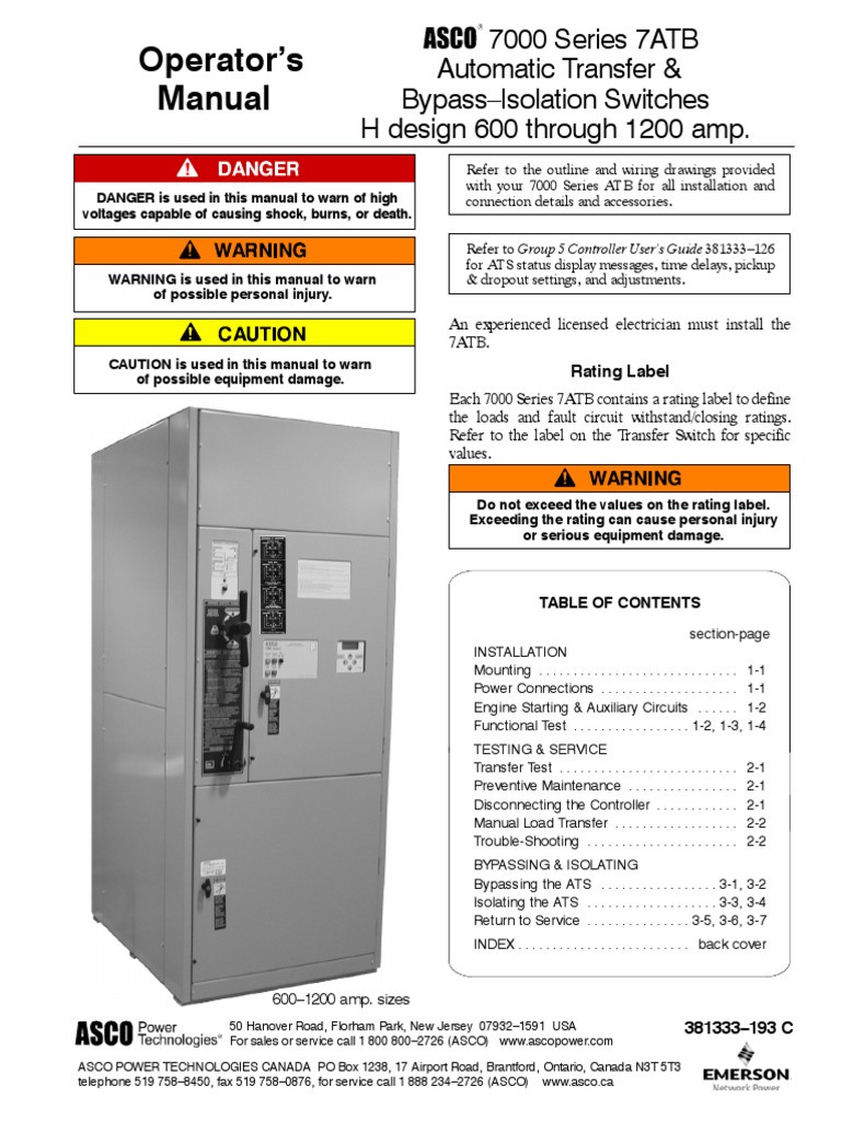 Operator's Manual: Rating Label | PDF | Switch | Electrical Wiring