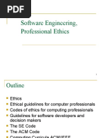 Software Engineering, Professional Ethics