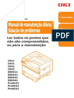 OKI C911 - Manutenção Diária - Solução Problemas PDF