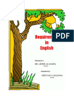 Requirement in English: Mr. Abner Alagabia