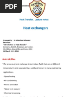 Heat Exchangers: Heat Transfer, Lecture Notes