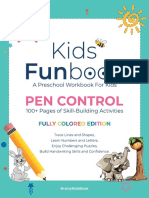 Kids Funbook - Pen Control, A Preschool Workbook For Kids (Fully Colored Edition)