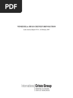 Venezuela: Hugo Chávez'S Revolution: Latin America Report N°19 - 22 February 2007