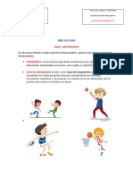 Educacion Fisica Segundo Trimestre 3 y 4 de Primaria Primera Semana