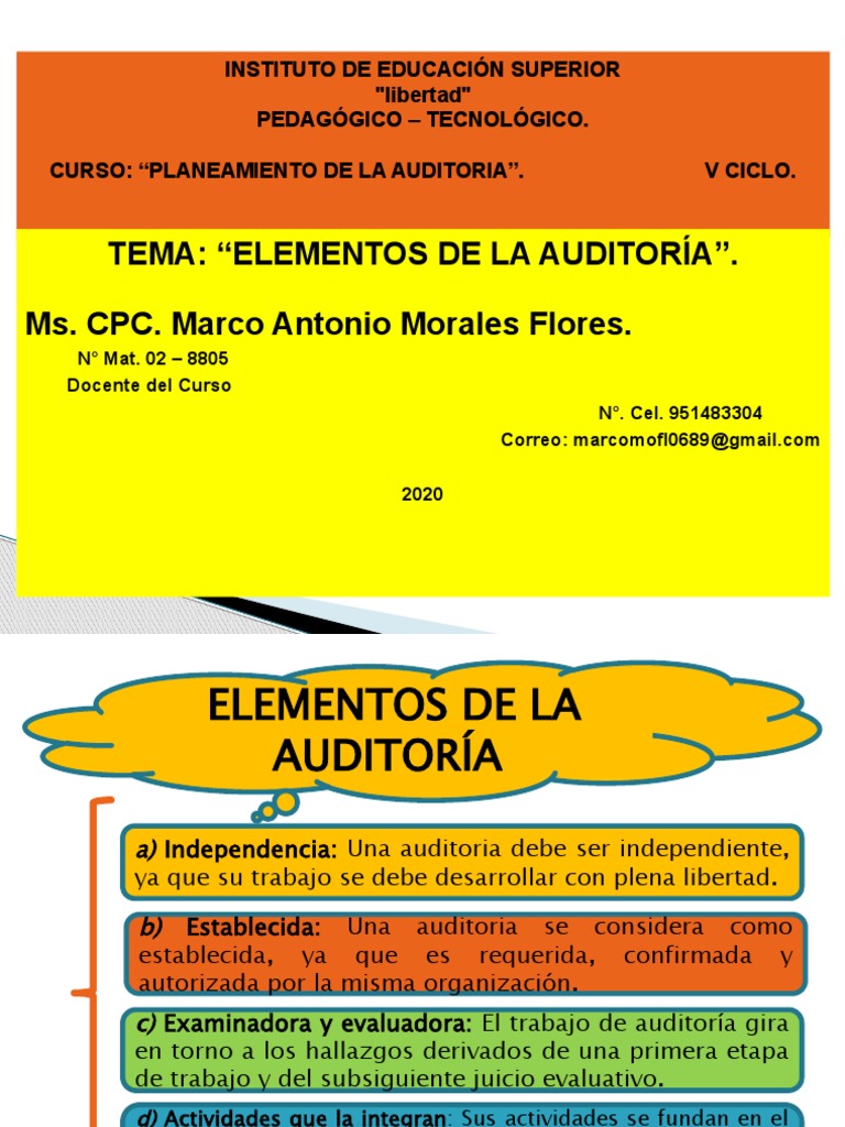 Elementos Clave de la Auditoría | PDF | Auditoría | Contralor