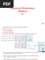 Gaussian Elimination Method pdf