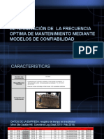 Determinación de La Frecuencia Optima de Mantenimiento Mediante