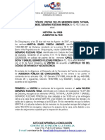 ACTA DE CONCILIACI+ôN DE VISITAS Y VESTUARIO