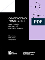 O Meio Como Ponto Zero - Pesquisa em Artes Plasticas PDF