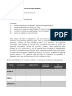 Evaluación factores riesgo guadañador