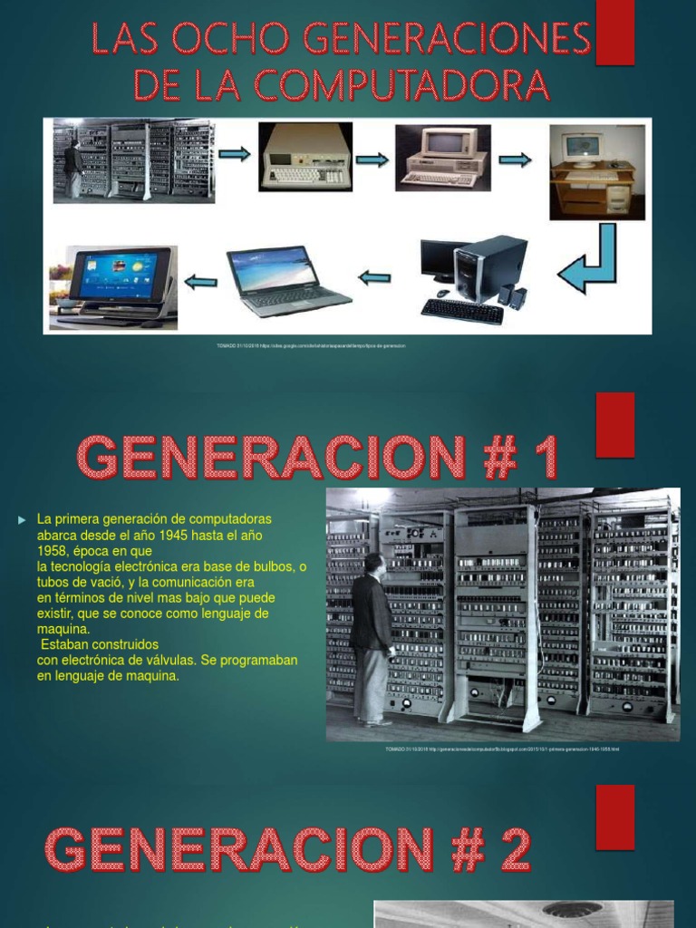 Generaciones de Computadoras | PDF | Circuito integrado | Hardware de la  computadora