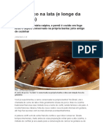 Carne de lata: conservação na banha por meses