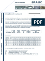 Technical Data Sheet Steel Fibers With Hooked Ends: Performance