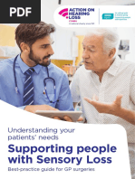 Supporting People With Sensory Loss: Understanding Your Patients' Needs