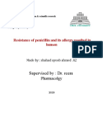 Supervised By: Dr. Reem: Resistance of Penicillin and Its Allergy Resulted in Human