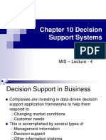 Chapter 10 Decision Support Systems: MIS - Lecture - 4