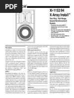 Xi-1152/94 X-Array Install: Two-Way, Full-Range, Sound-Reinforcement System